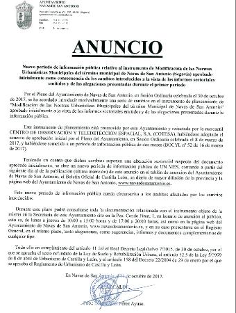 Imagen Modificación de las Normas Urbanísticas Municipales del término municipal de Navas de San Antonio