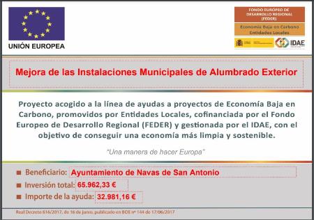 Imagen MEJORA DE LAS INSTALACIONES MUNICIPALES DE ALUMBRADO EXTERIOR